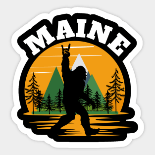 Maine Bigfoot Sticker